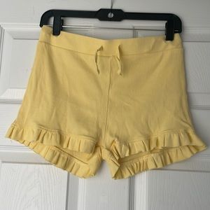 Zara yellow shorts size large